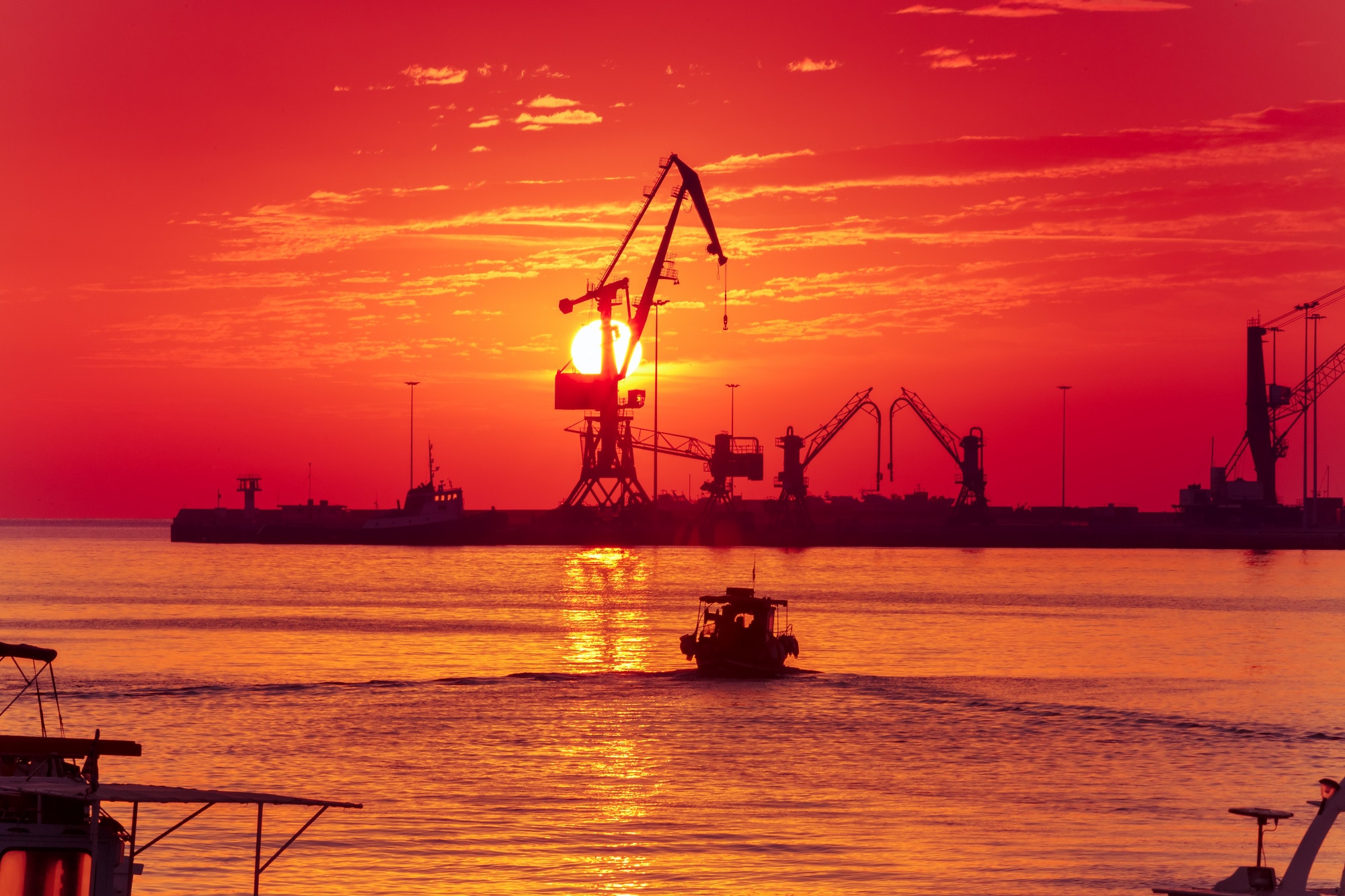 Port and maritime infrastructure linking regional trade routes